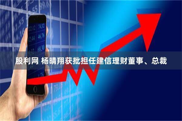 股利网 杨晴翔获批担任建信理财董事、总裁